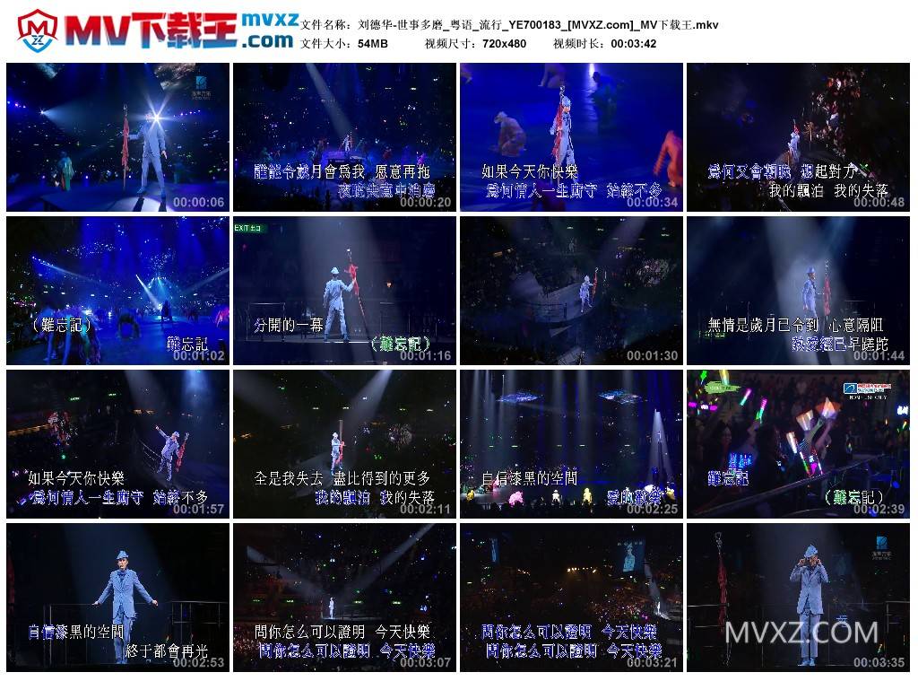 刘德华-世事多磨_粤语_流行_YE700183